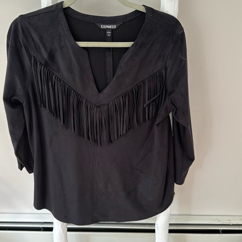 Express Faux Suede shirt